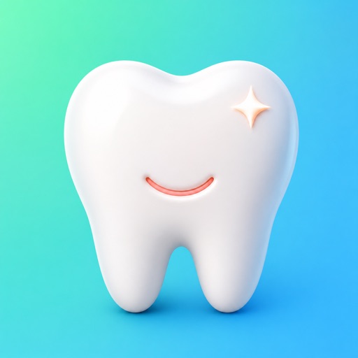 Two Mint smiling tooth app icon